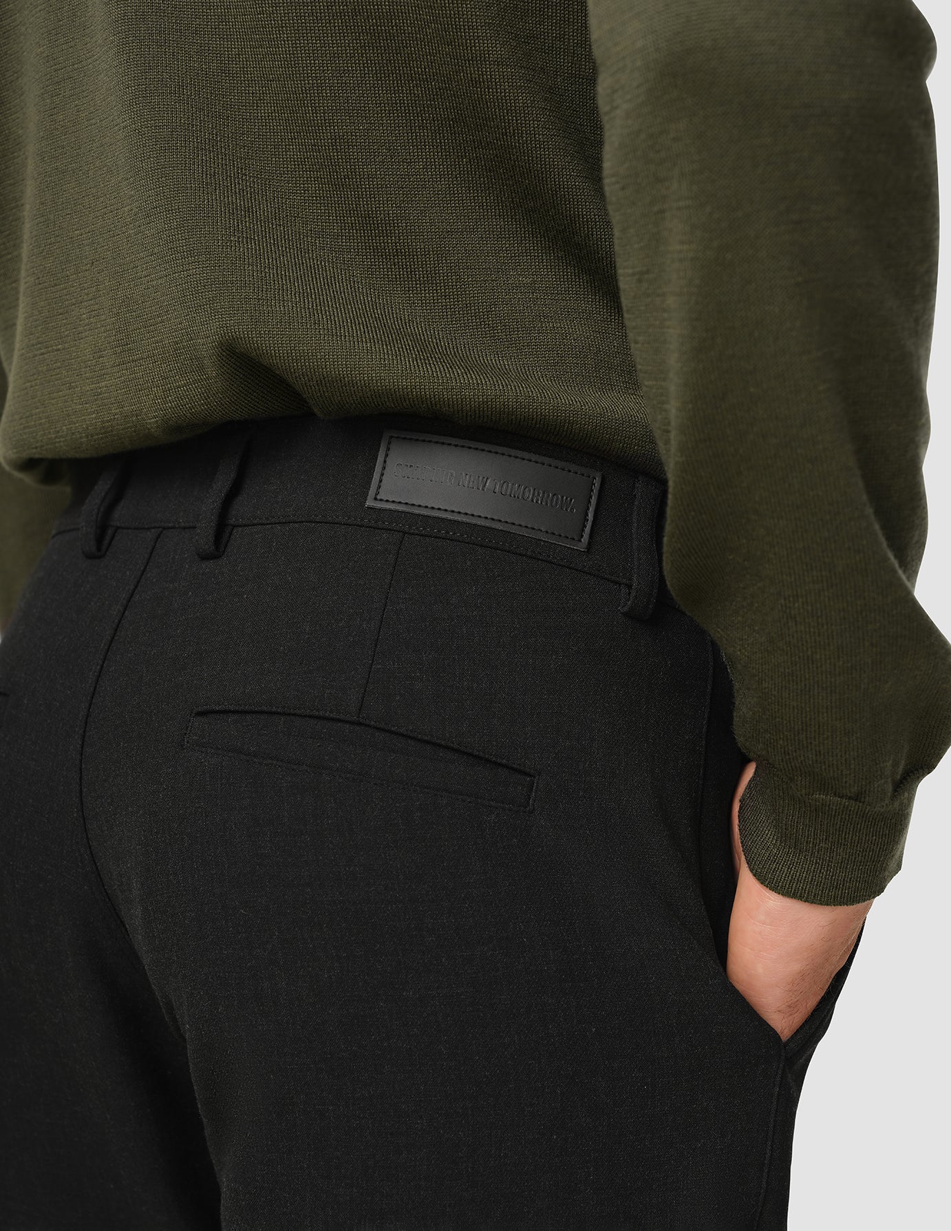 Heavy Edition Pants Regular Black Melange 2.0