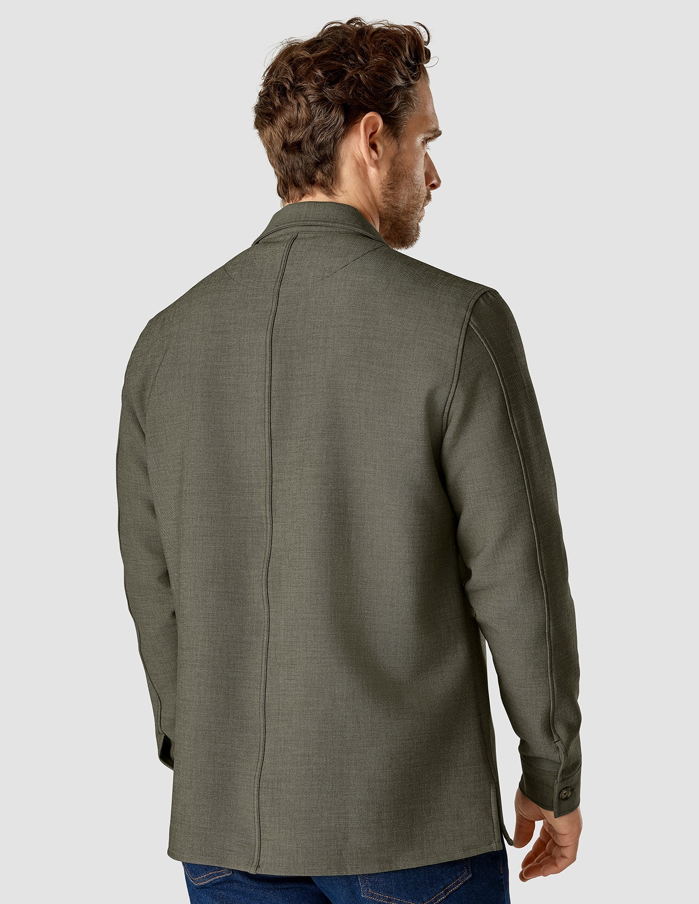 Heavy Edition Transitional Overshirt Remote Green Twill