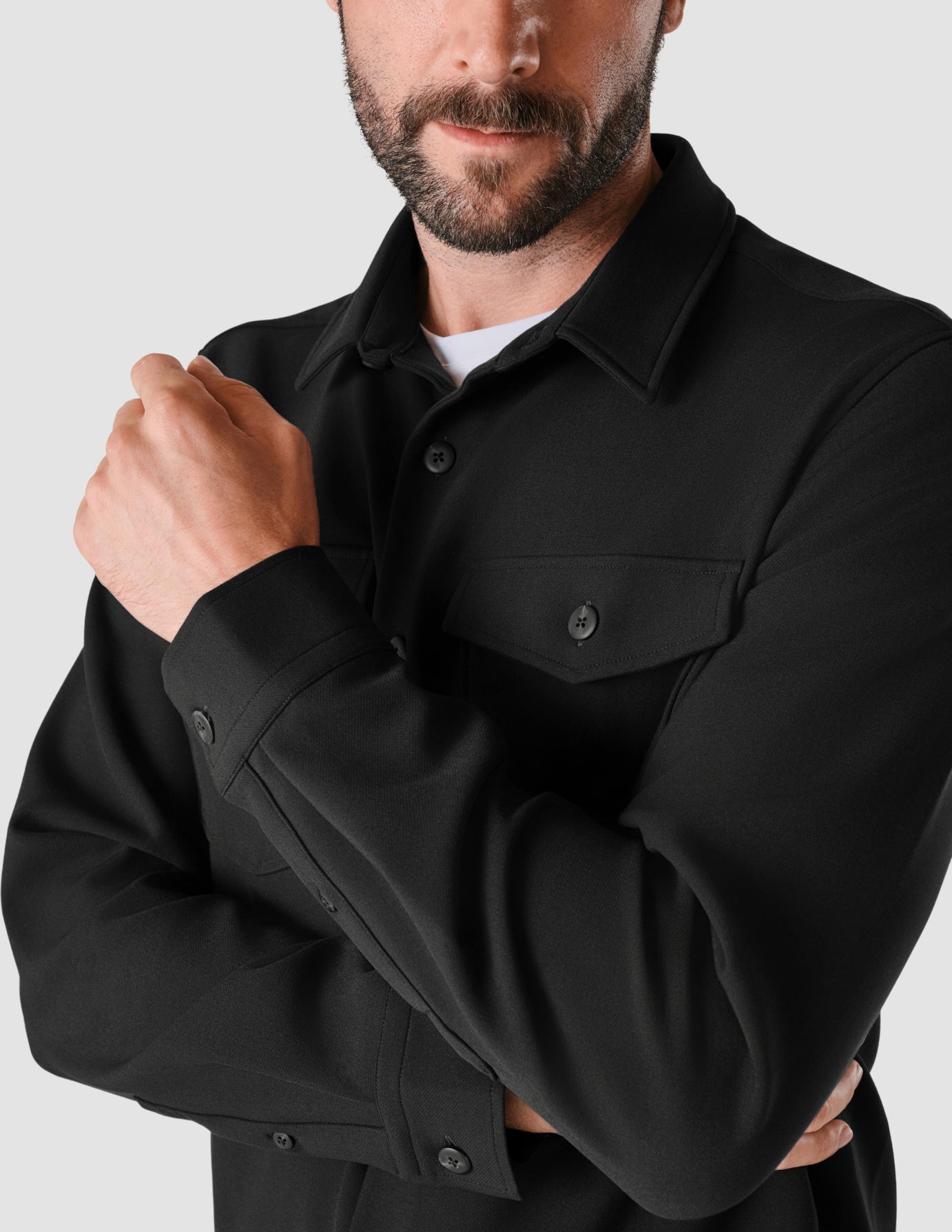 Heavy Edition Overshirt Black