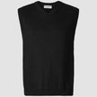 Heavy Knit Vest Black