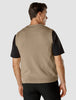 Heavy Knit Vest Khaki Molinaire