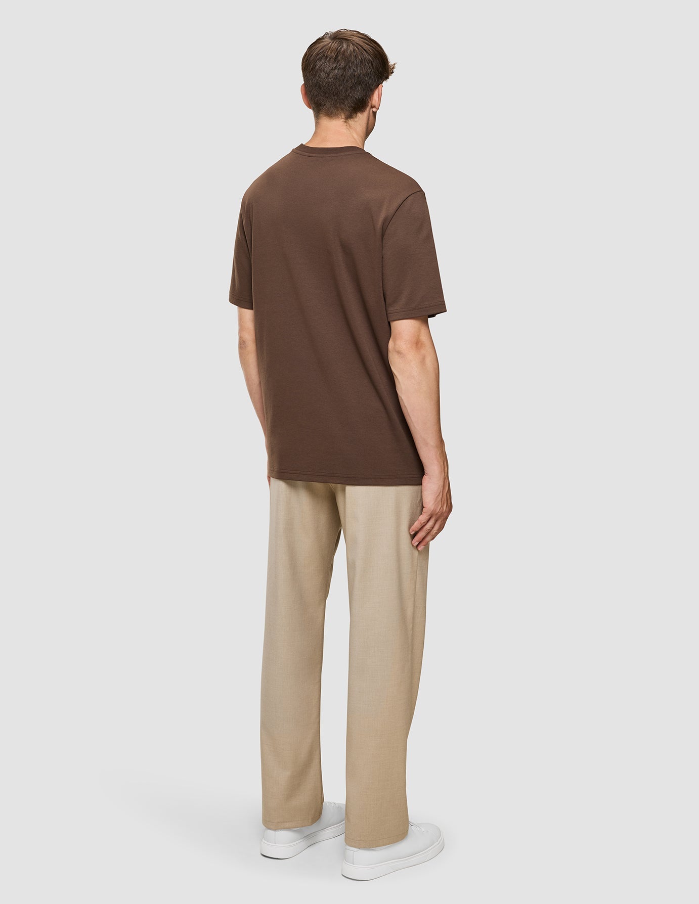 Heavy Box Fit T-shirt Saddle Brown