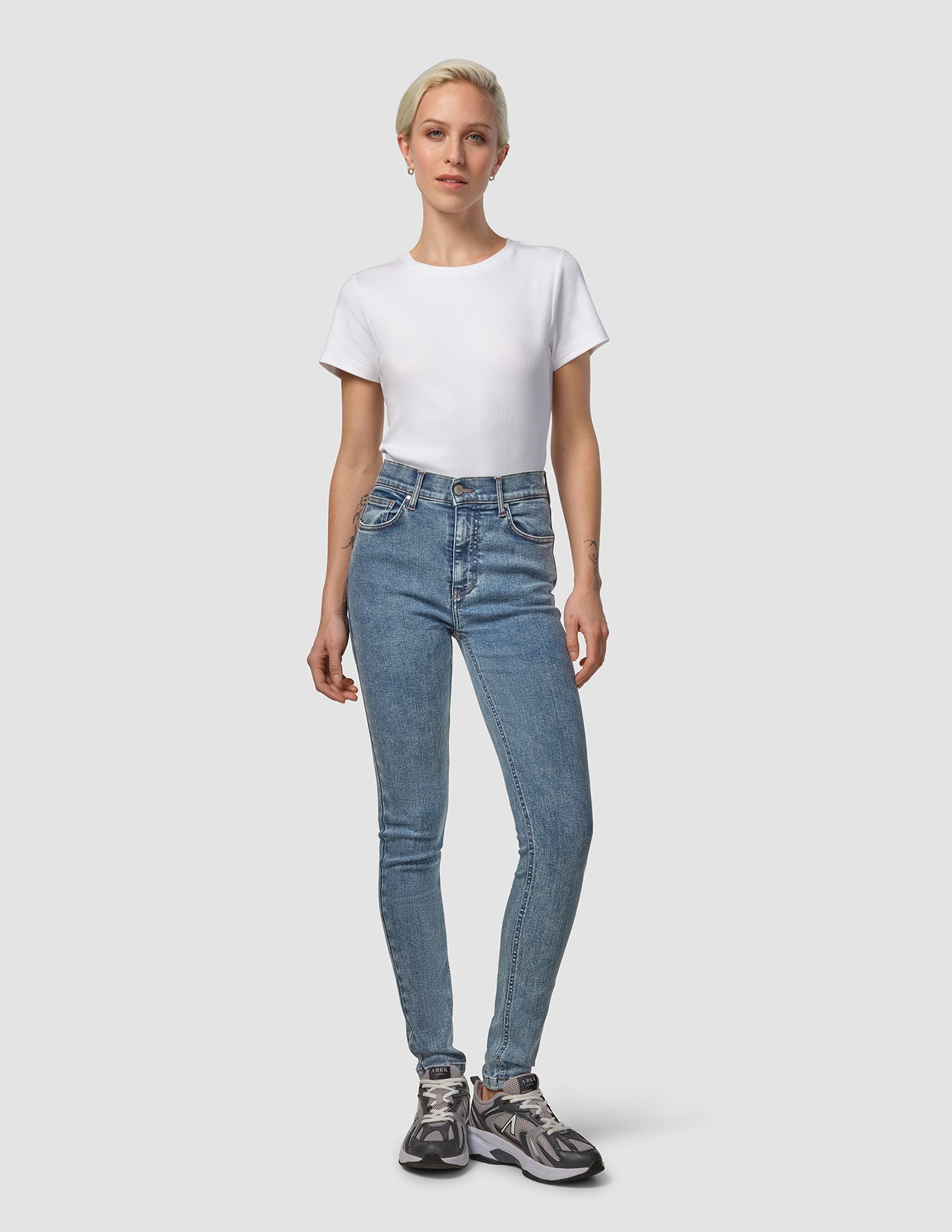 Sculpt Jeans Slim Snow Blue Wash