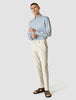 Lightweight Classic Shirt Bold Stripes Light Blue Slim