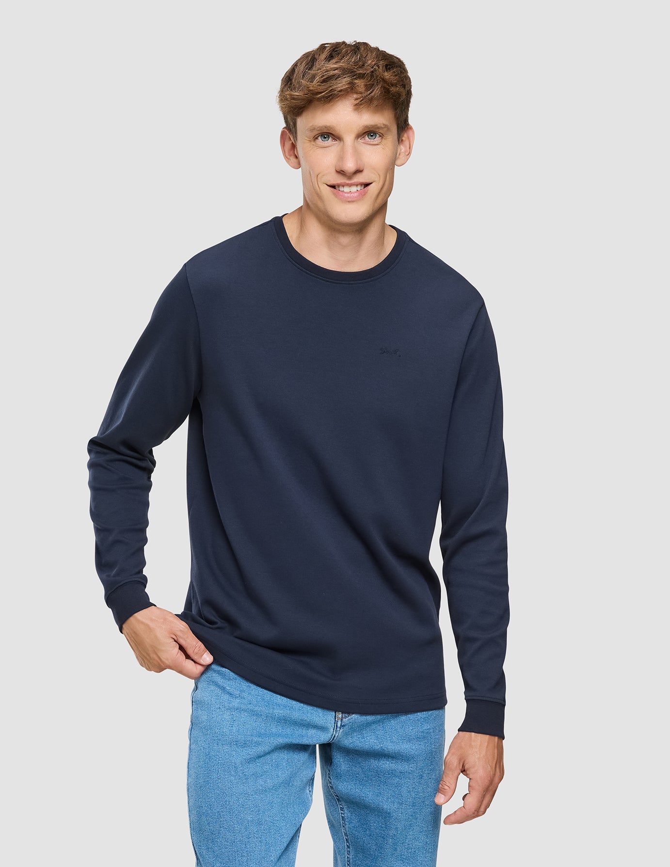 Lightweight Crewneck Dark Navy