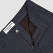 Limited Check Pants Slim Midnight Blue