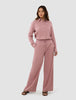 Women's Linen Pants Relaxed Dusty Cerise