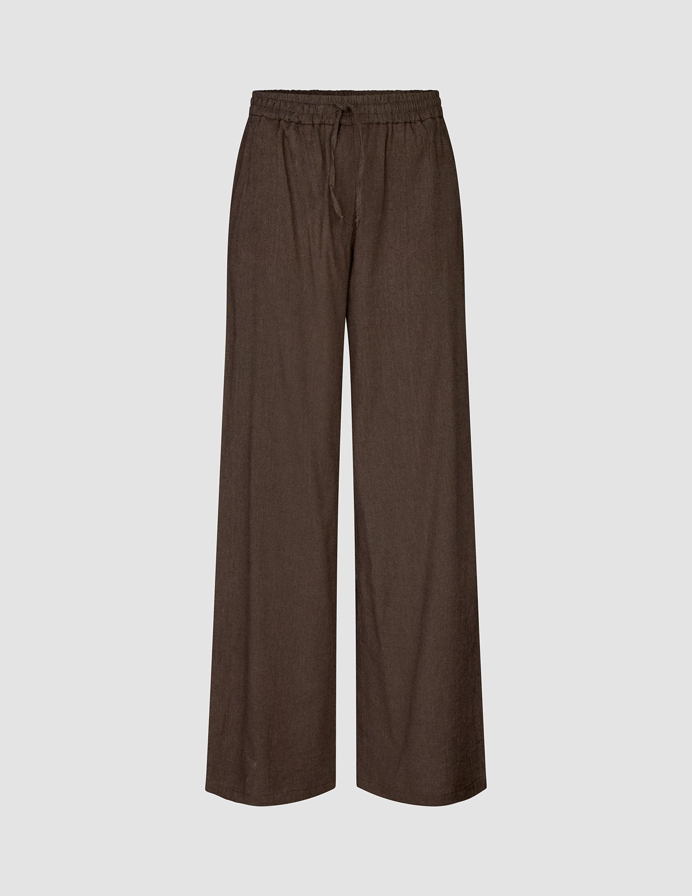 Women's Linen Pants Relaxed Espresso