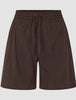 Women's Linen Shorts Relaxed Espresso