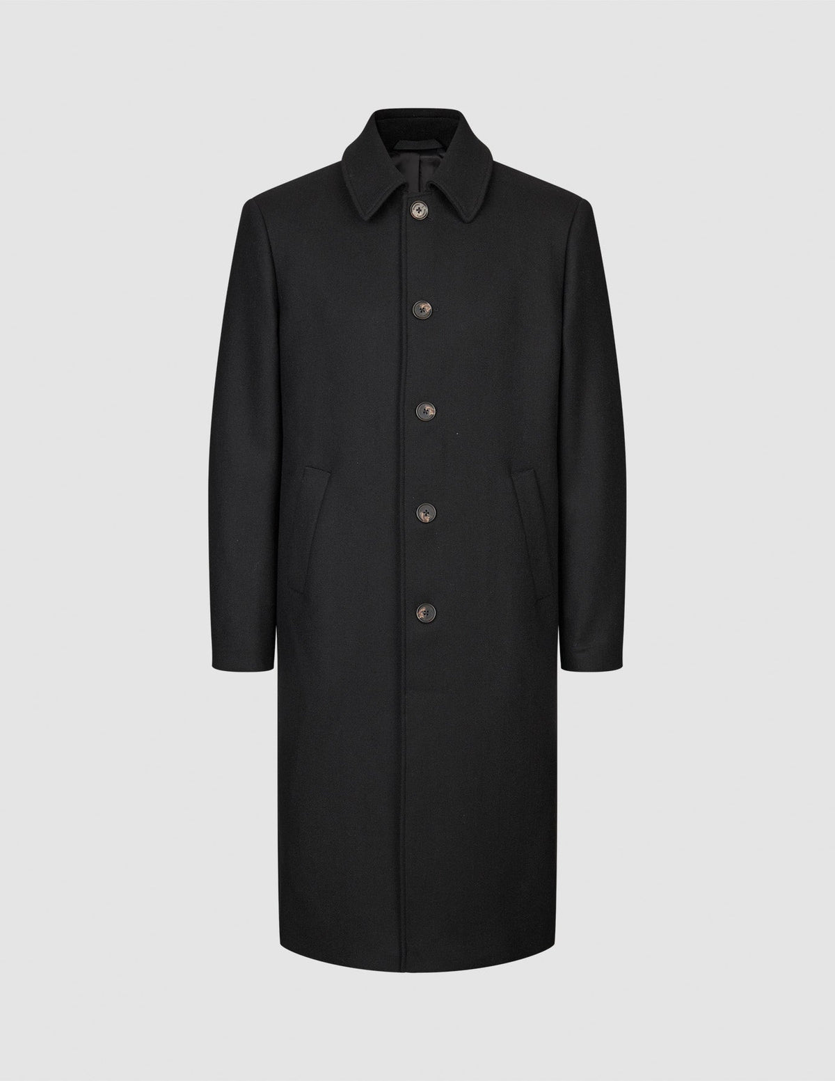 Maxi Wool Coat Black