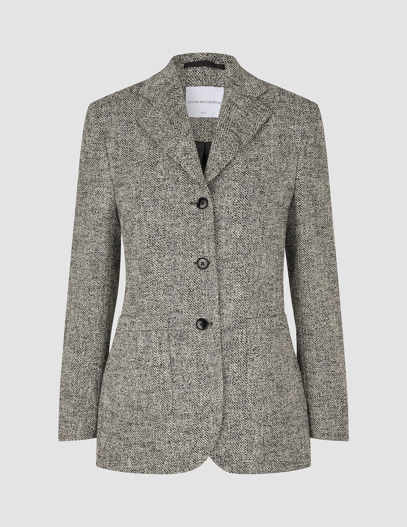Women Ashryn Blazer Domino Herringbone
