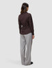 Women's Oxford Shirt Espresso Slim