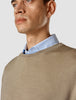 Premium Merino Crewneck Sahara