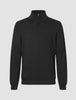 Premium Merino Half Zip Black