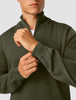 Premium Merino Half Zip Nightfall Green