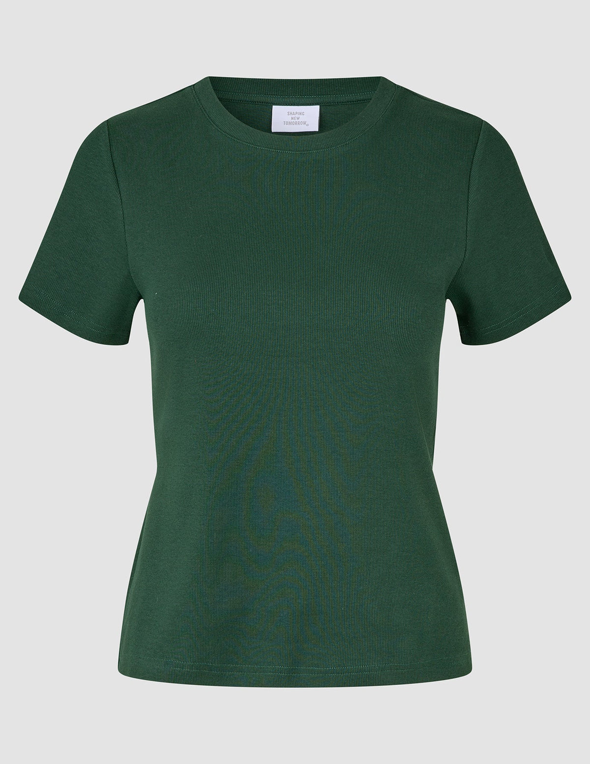 Women Rib T-shirt Evergreen