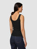 Rib Tank Top Black