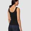 Rib Tank Top Black