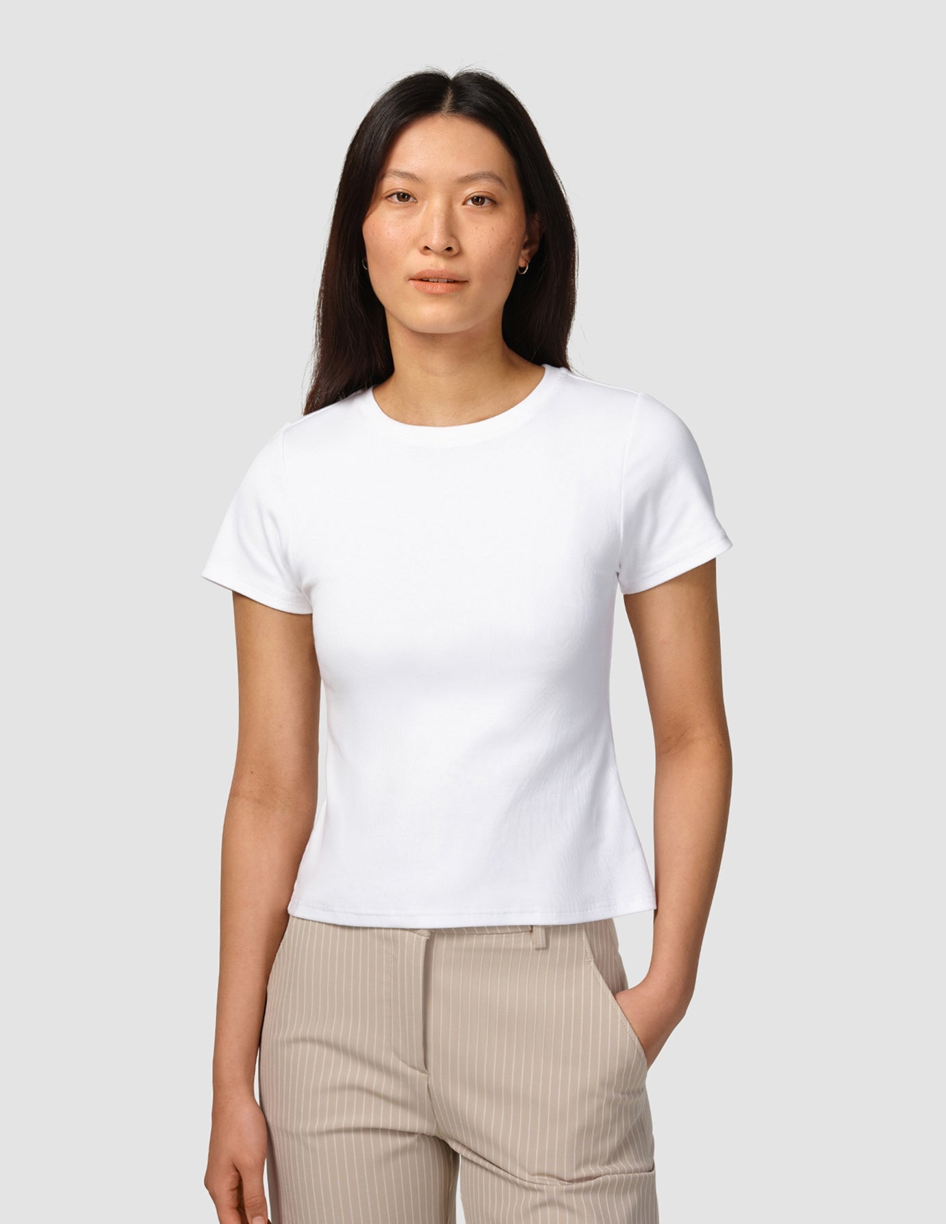 Rib T-Shirt White