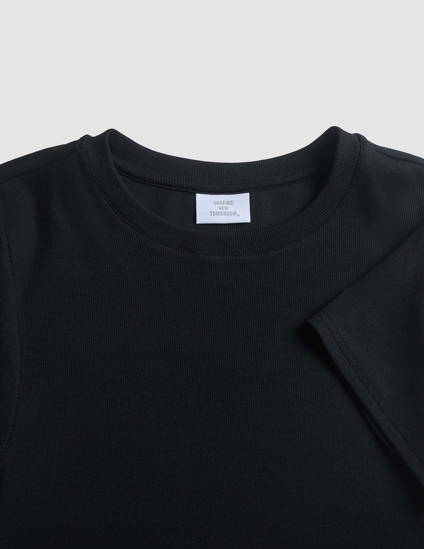 Rib T-Shirt Black