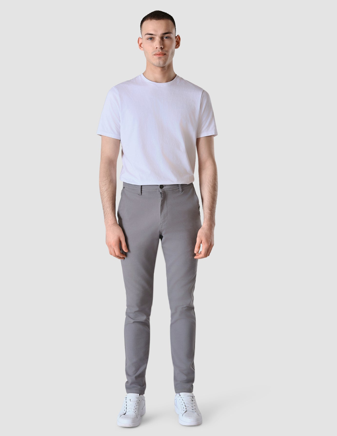 Classic Pants Regular Light Grey