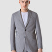 Essential Blazer Slim Duo Check Blue