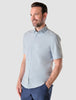 Short-Sleeved Tech Linen Shirt Sea Blue