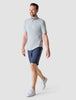 Short-Sleeved Tech Linen Shirt Sea Blue