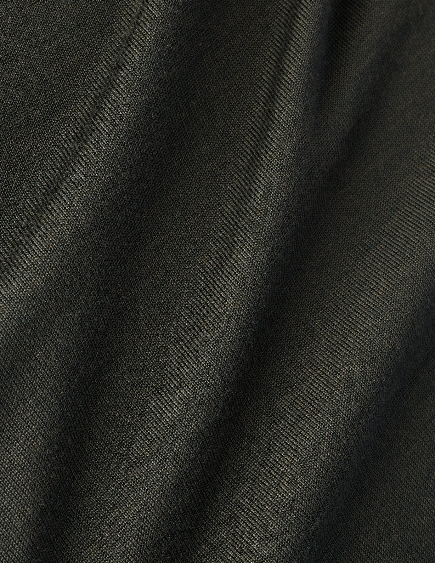 Seamless Premium Merino Knit Crewneck Green Night