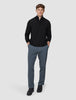 Seamless Premium Merino Knit Half Zip Black