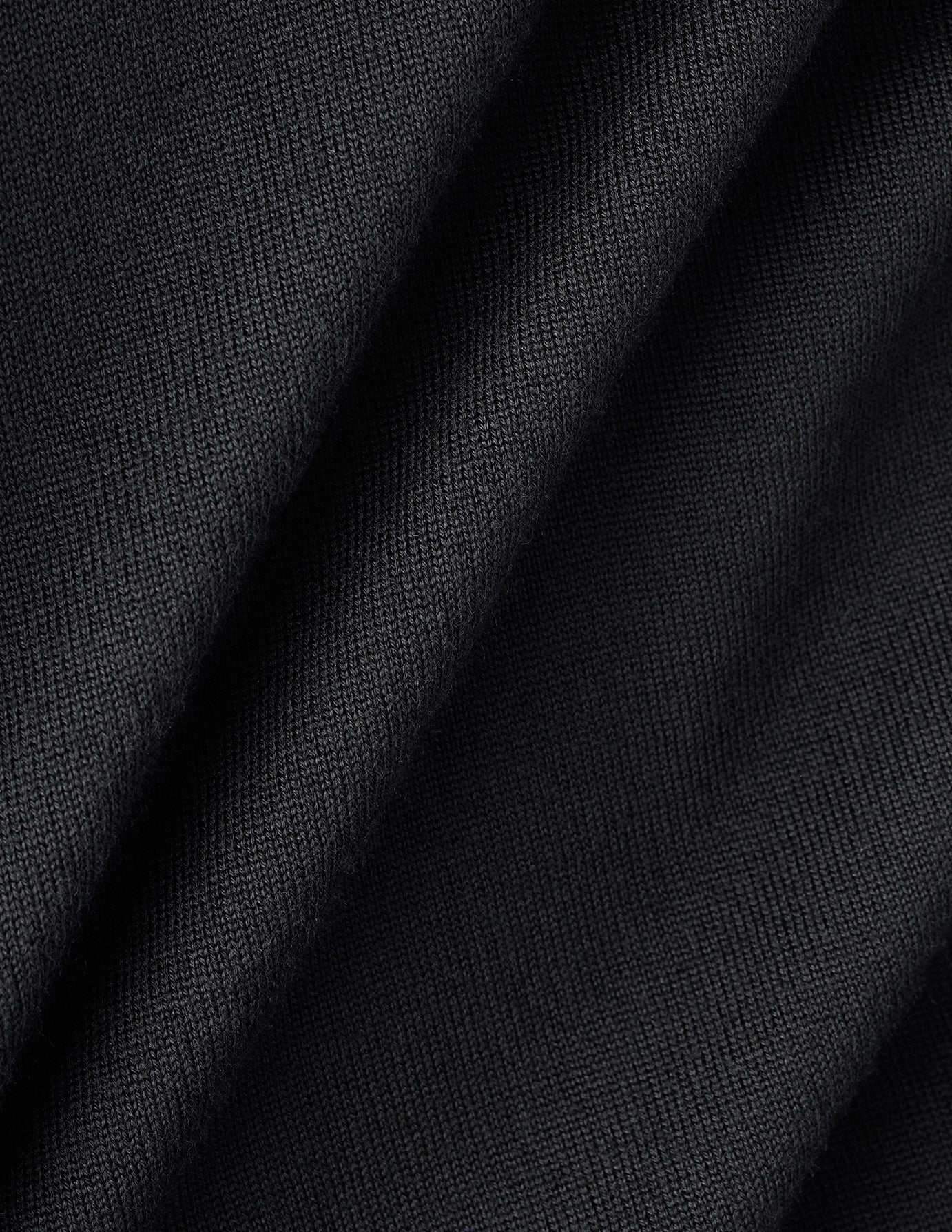 Seamless Premium Merino Knit Half Zip Black
