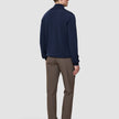 Seamless Premium Merino Knit Half Zip Dark Navy