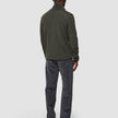 Seamless Premium Merino Knit Half Zip Green Night