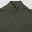 Seamless Premium Merino Knit Half Zip Green Night