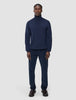 Seamless Premium Merino Knit Turtleneck Dark Navy