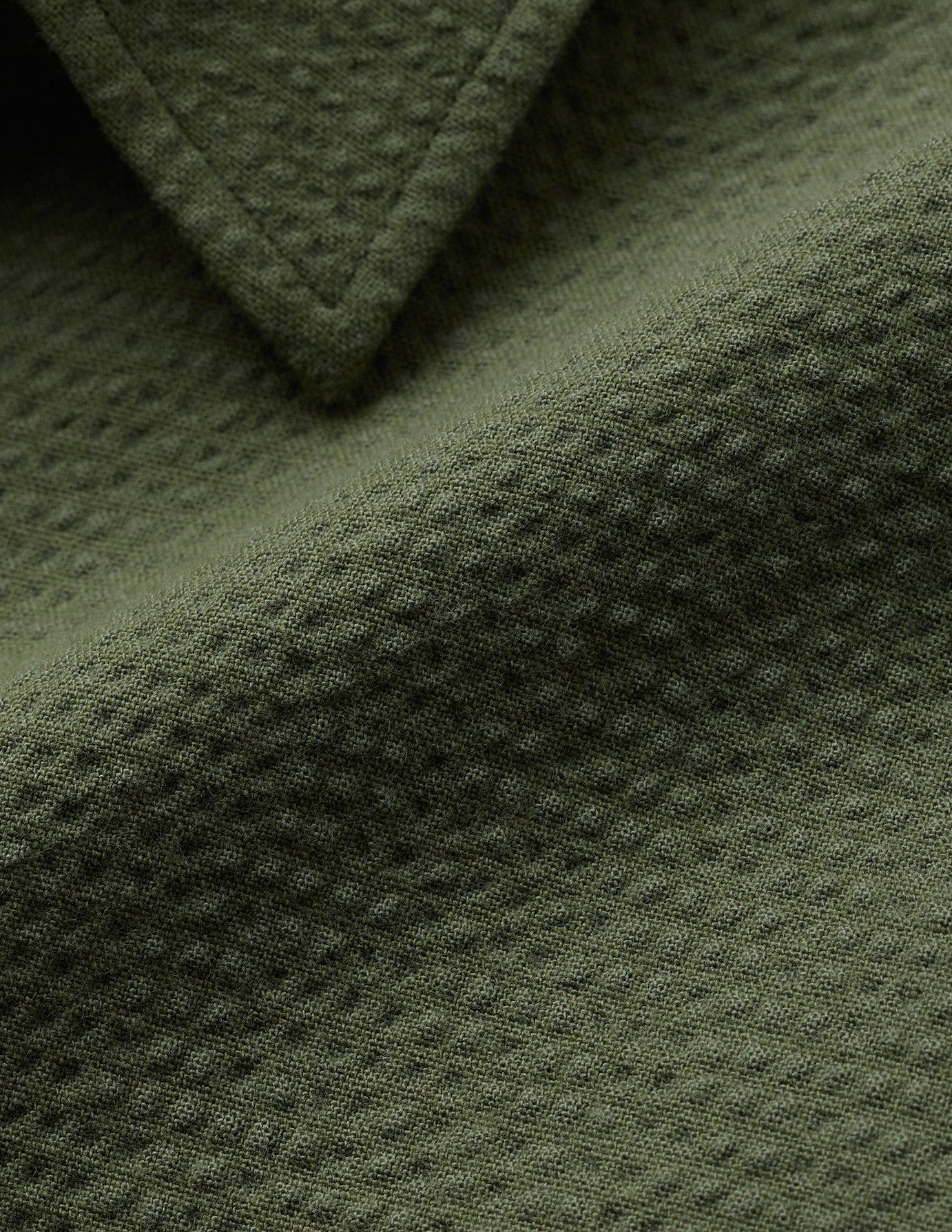 Seersucker Casual Shirt Clover Green