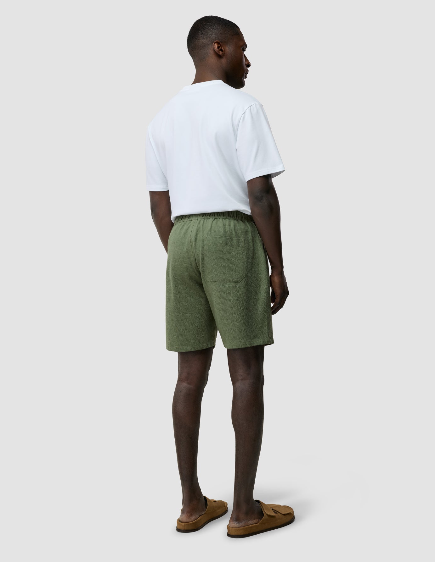 Seersucker Shorts Clover Green