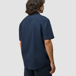 Seersucker Short Sleeve Shirt Dark Navy