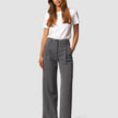 Serene Pants Wide Grey Herringbone