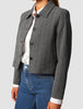 Serene Short Jacket Grey Herringbone