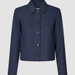 Serene Set Marine Pinstripe Short Jacket Pants