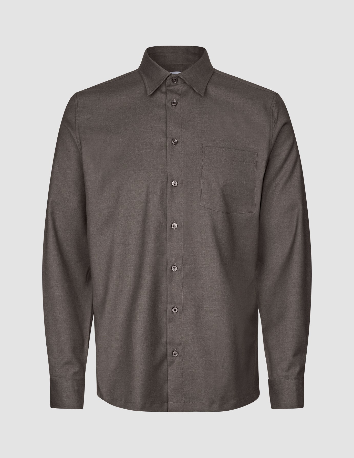 Siena Shirt Dark Chestnut Melange
