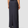 Essential Maxi Skirt Navy Pinstripe