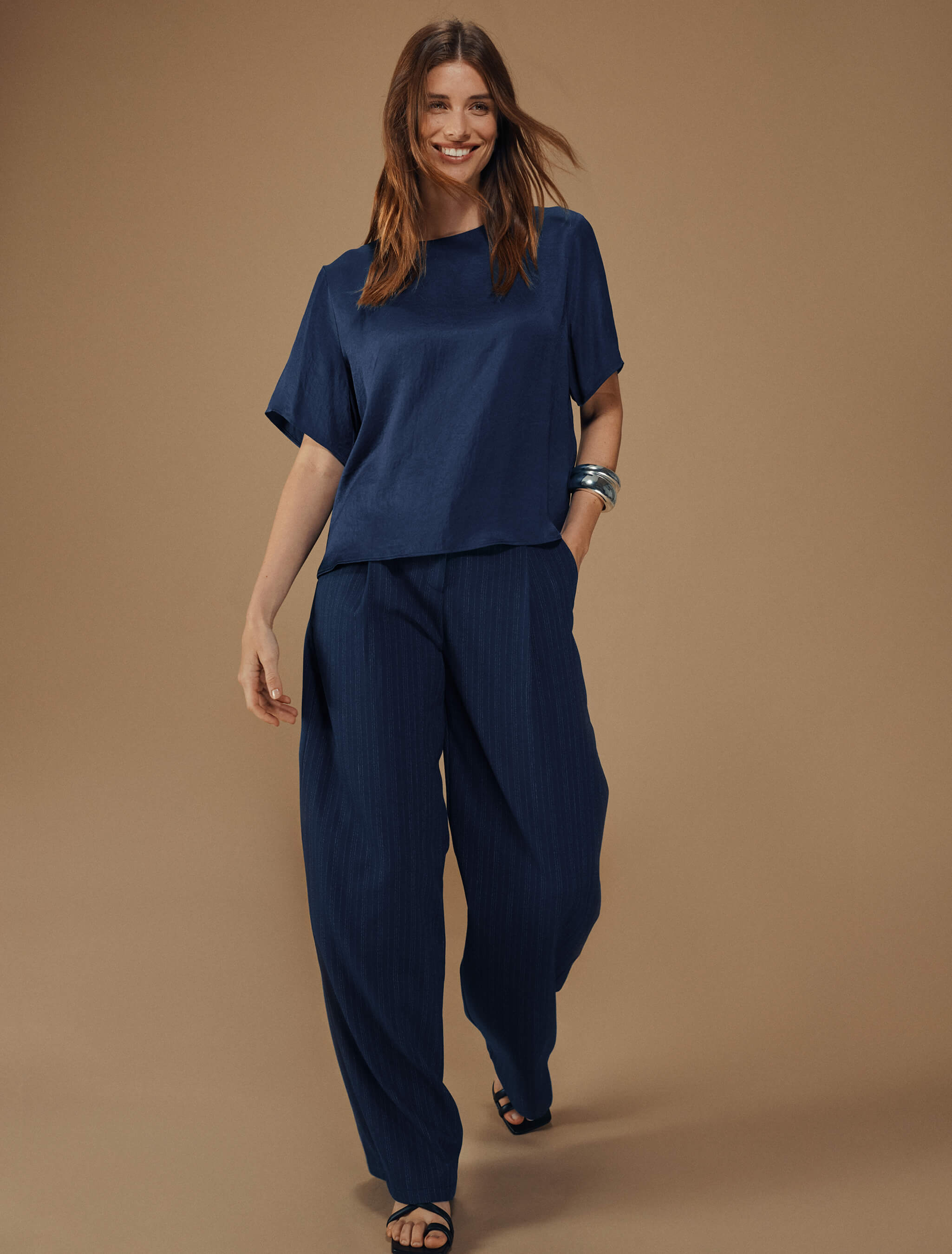 Women's Amara Blouse Navy