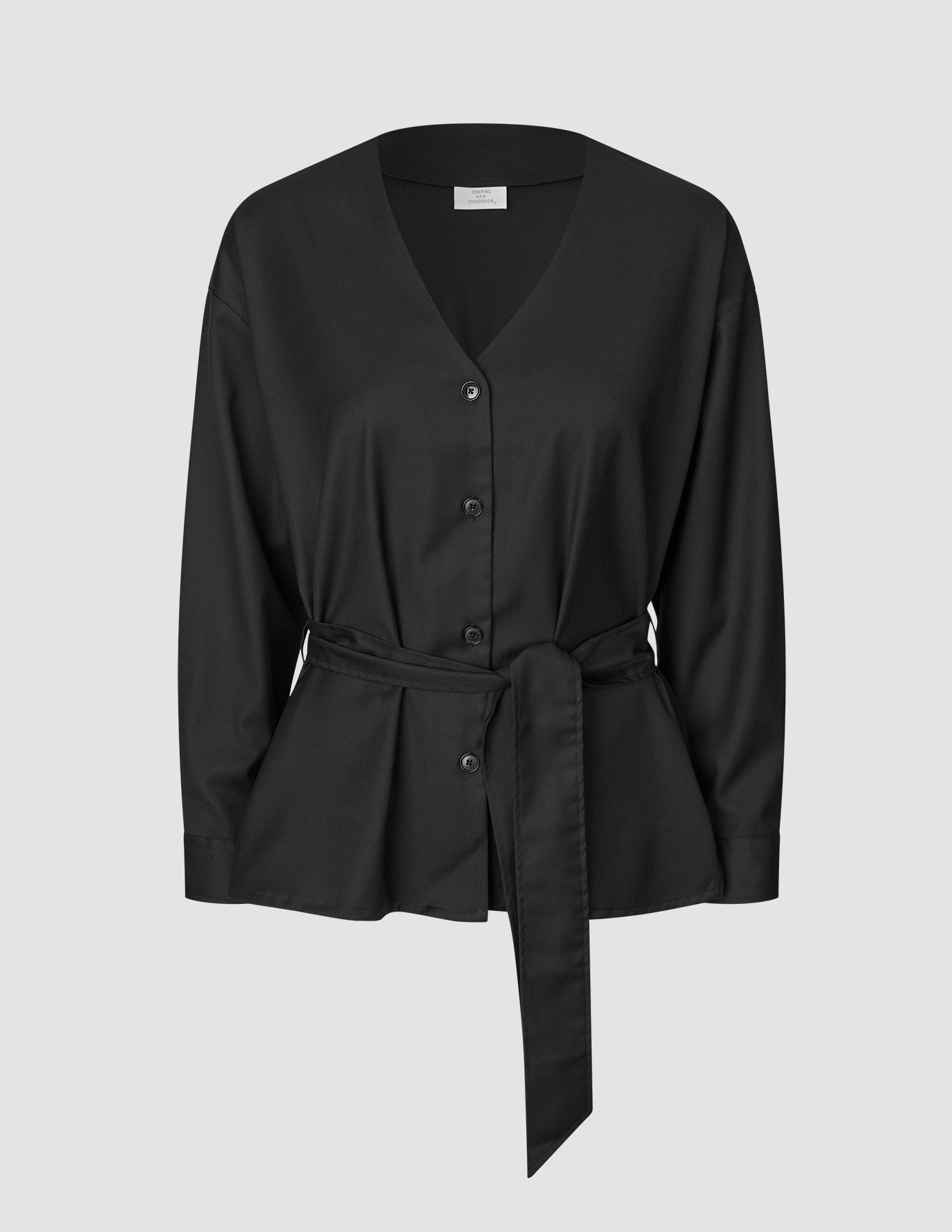Women's Skye Belted Overshirt Black