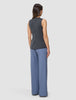 Women's Skye Long Vest Charcoal Melange
