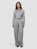 Women's Skye Pants Wide Mellow Beige Herringbone
