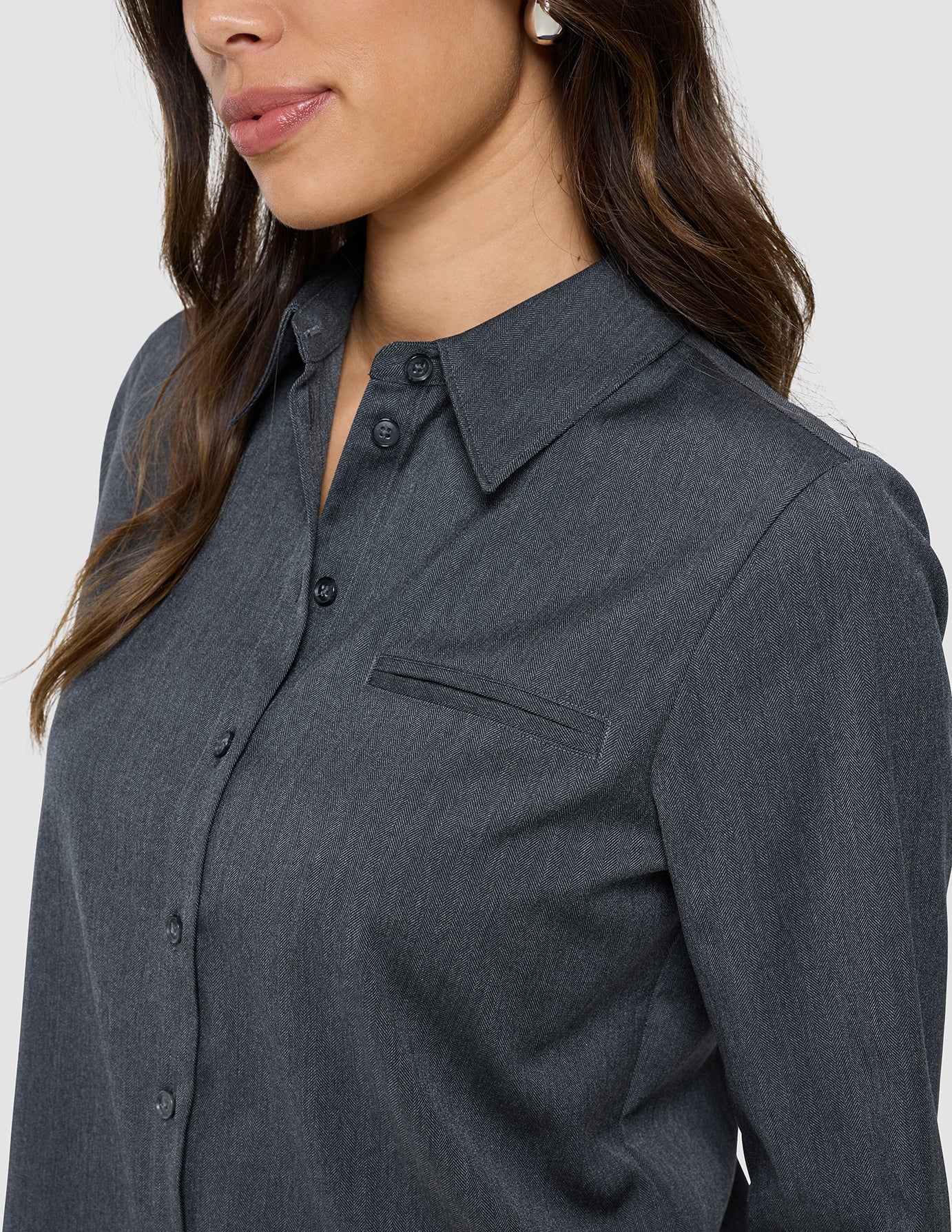 Women's Skye Shirt Charcoal Melange