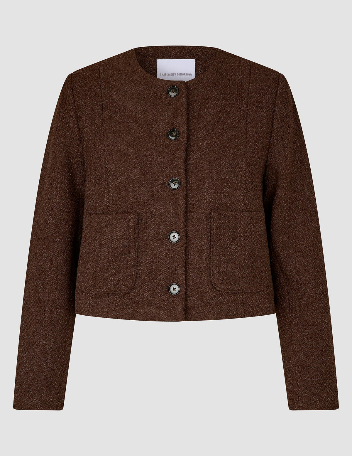 Sorae Set Espresso Short Jacket and Short Skirt