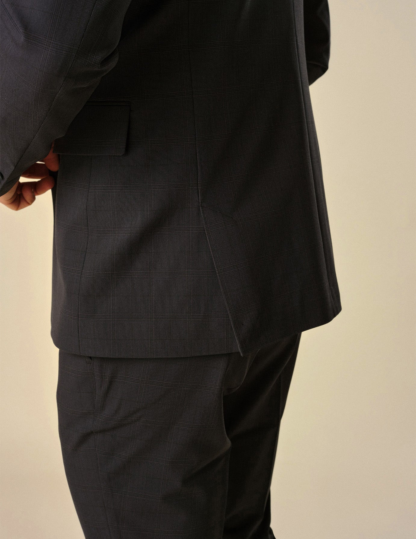 Essential Blazer Regular Black Check